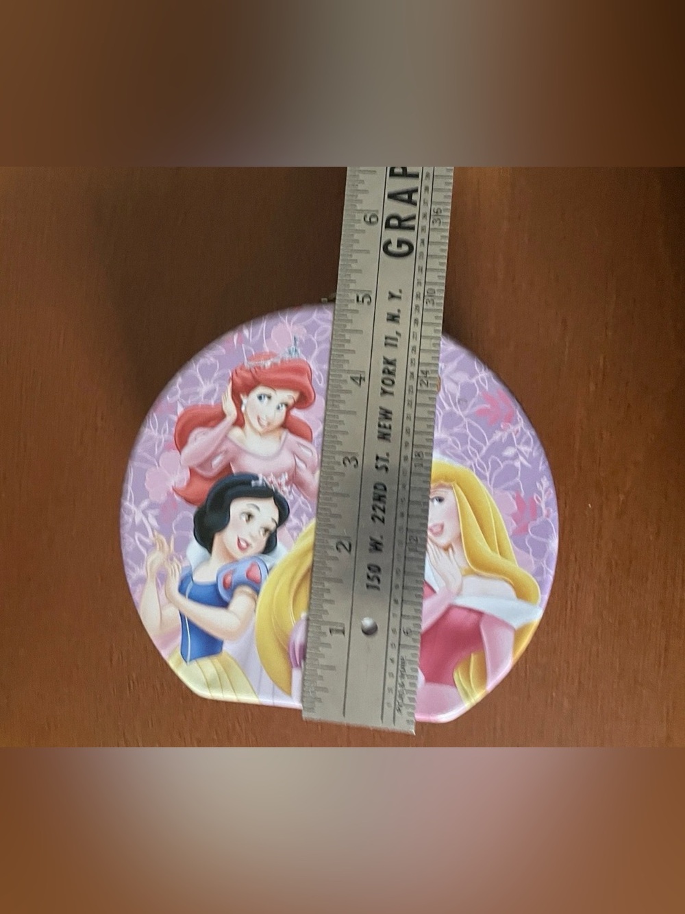 DISNEY PRINCESS Tin Metal Box Mini Container Handle - Picture 9 of 11